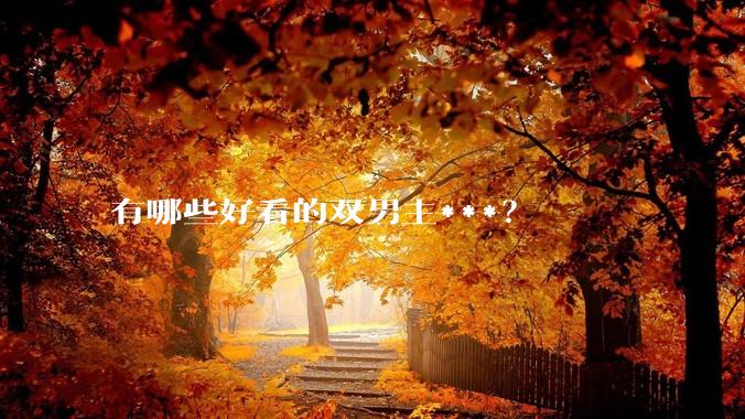 有哪些好看的双男主***？