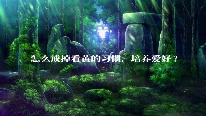 怎么戒掉看黄的习惯，培养爱好?
