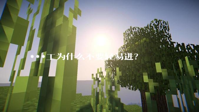 ***工为什么不要轻易进？