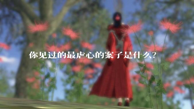 你见过的最虐心的案子是什么？